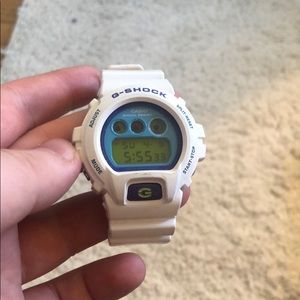 White G shock watch